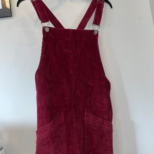 Design Lab Magenta Corduroy Dress